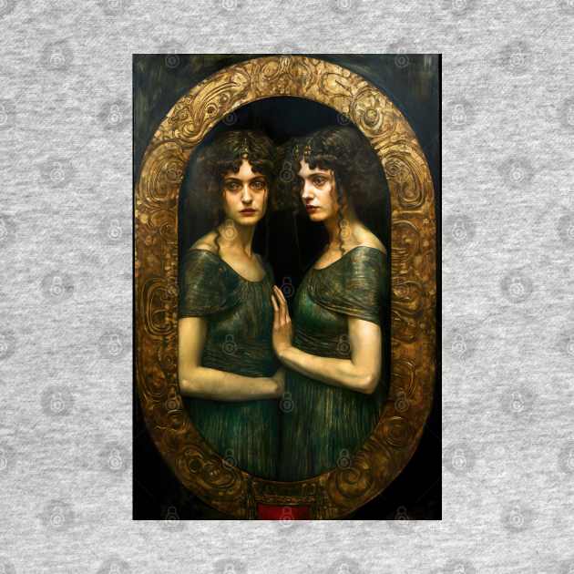 Gemini the Twins Zodiac Illustration by YeCurisoityShoppe